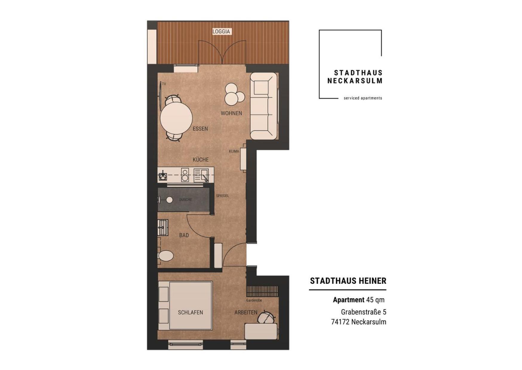 Stadthaus Neckarsulm Serviced Apartments - Stadthaus Heiner Eksteriør billede